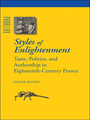 cover image of Styles of Enlightenment